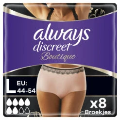 Always® Always Discreet Broekjes Voor Urineverlies Boutique Beige Plus Maat L