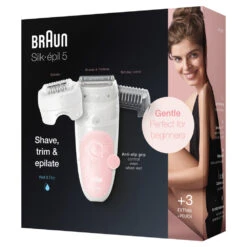 Braun Epilator Silk-épil 5-620 Wit/Roze -Verzorgingsproducten 1003841 6