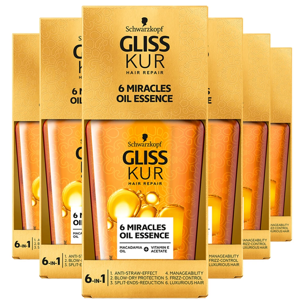 6x Gliss 6 Miracles Oil Essence 1 6x Gliss 6 Miracles Oil Essence