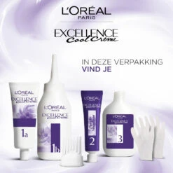 L'Oreal Lu0027Oréal Excellence Cool Cream 8.11 - Ultra Ash Lichtblond 6 L'Oreal Lu0027Oréal Excellence Cool Cream 8.11 - Ultra Ash Lichtblond -Verzorgingsproducten 1011794 3