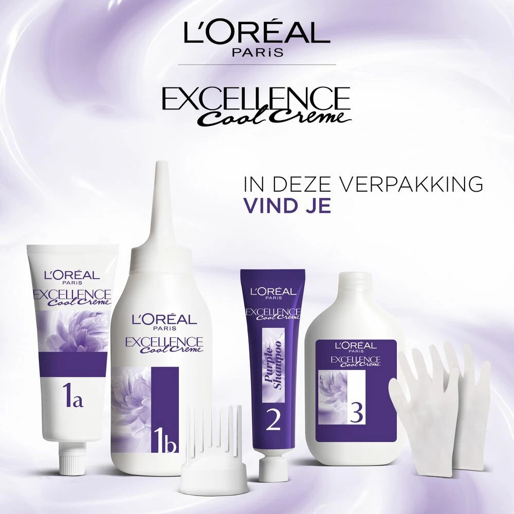 L'Oreal Lu0027Oréal Excellence Cool Cream 8.11 - Ultra Ash Lichtblond 3 L'Oreal Lu0027Oréal Excellence Cool Cream 8.11 - Ultra Ash Lichtblond - Afbeelding 3
