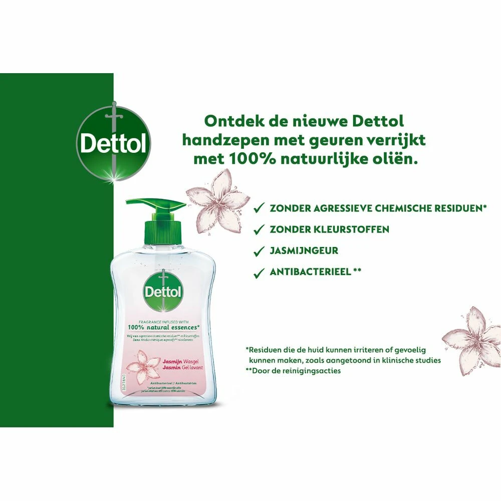 6x Dettol Handzeep Antibacterieel Jasmijn 2 6x Dettol Handzeep Antibacterieel Jasmijn - Afbeelding 2