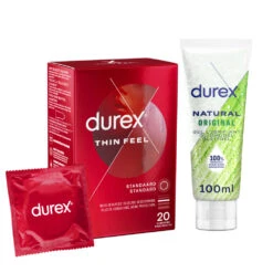 Durex Thin Feel Condooms En Natural Glijmiddel Pakket