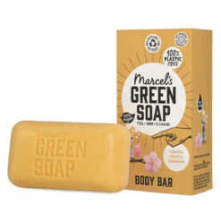6x Marcelu0027s Green Soap Showerbar Vanilla & Cherry Blossom -Verzorgingsproducten 1014742 5