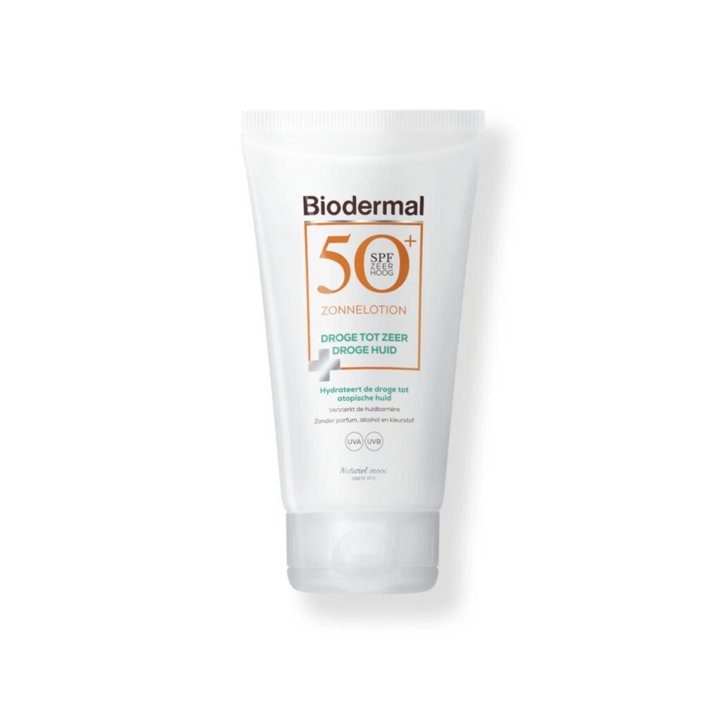 Biodermal SPF 50 Zonnelotion Droge Huid 1 Biodermal SPF 50 Zonnelotion Droge Huid