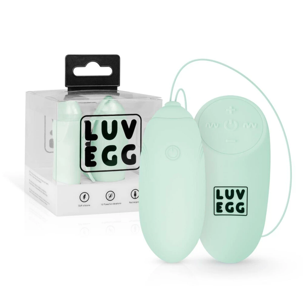 LUV EGG Oplaadbaar Vibrerend Eitje Groen 1 LUV EGG Oplaadbaar Vibrerend Eitje Groen