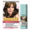 L'Oreal Lu0027Oréal Excellence Creme Haarverf 4 Middenbruin + Magic Retouch Uitgroeispray Middenbruin 75 Ml Pakket