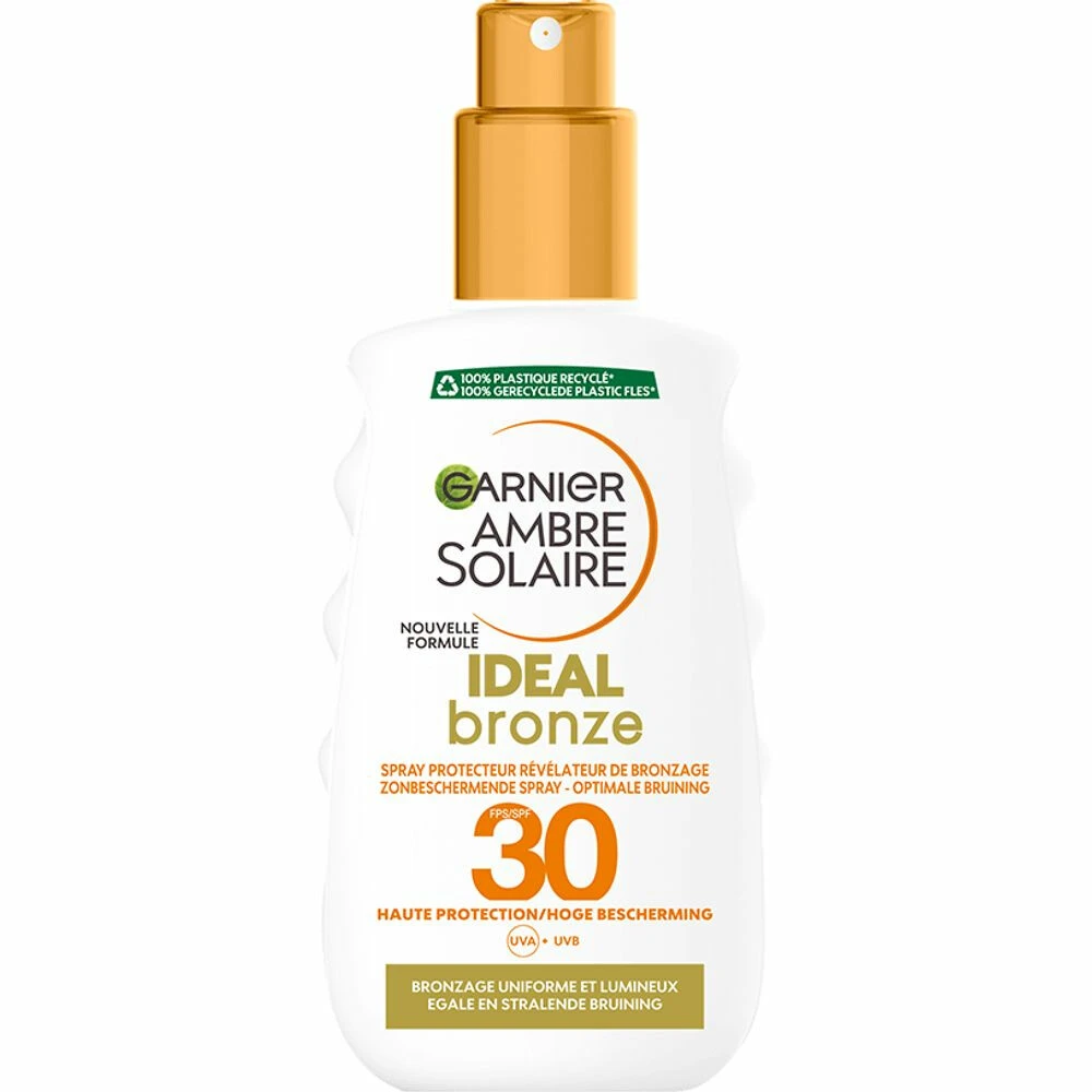Garnier Ambre Solaire Ideal Bronze Zonnespray SPF 30 1 Garnier Ambre Solaire Ideal Bronze Zonnespray SPF 30