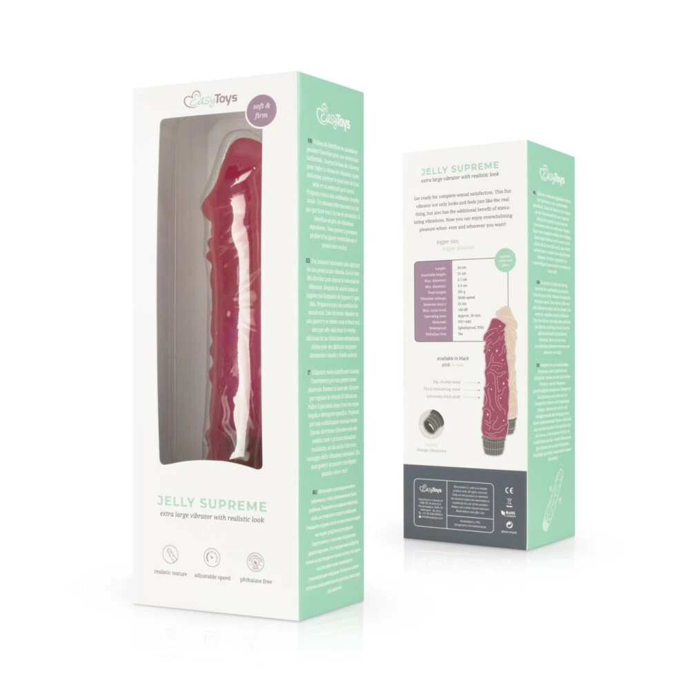 Easytoys Realistische Vibrator Jelly Supreme 2 Easytoys Realistische Vibrator Jelly Supreme - Afbeelding 2