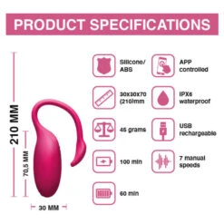 Magic Motion App Controlled Flamingo Vibrerende Bullet -Verzorgingsproducten 1035810 3