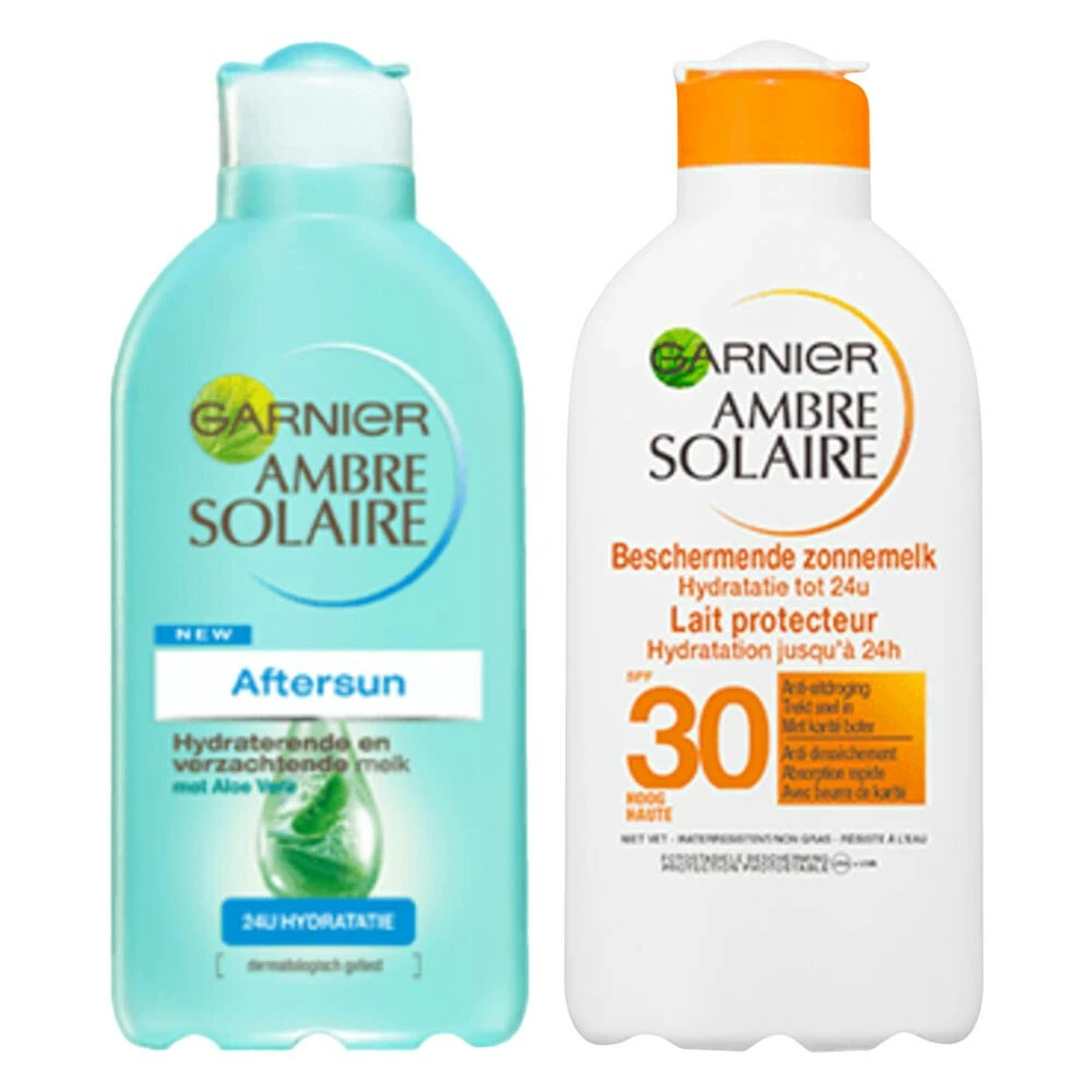 Garnier Ambre Solaire SPF30 Zonnebescherming & Verzorging Pakket 1 Garnier Ambre Solaire SPF30 Zonnebescherming & Verzorging Pakket