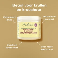 Shea Moisture Jamaican Black Strengthen & Restore Leave-In Conditioner -Verzorgingsproducten 1049824 3