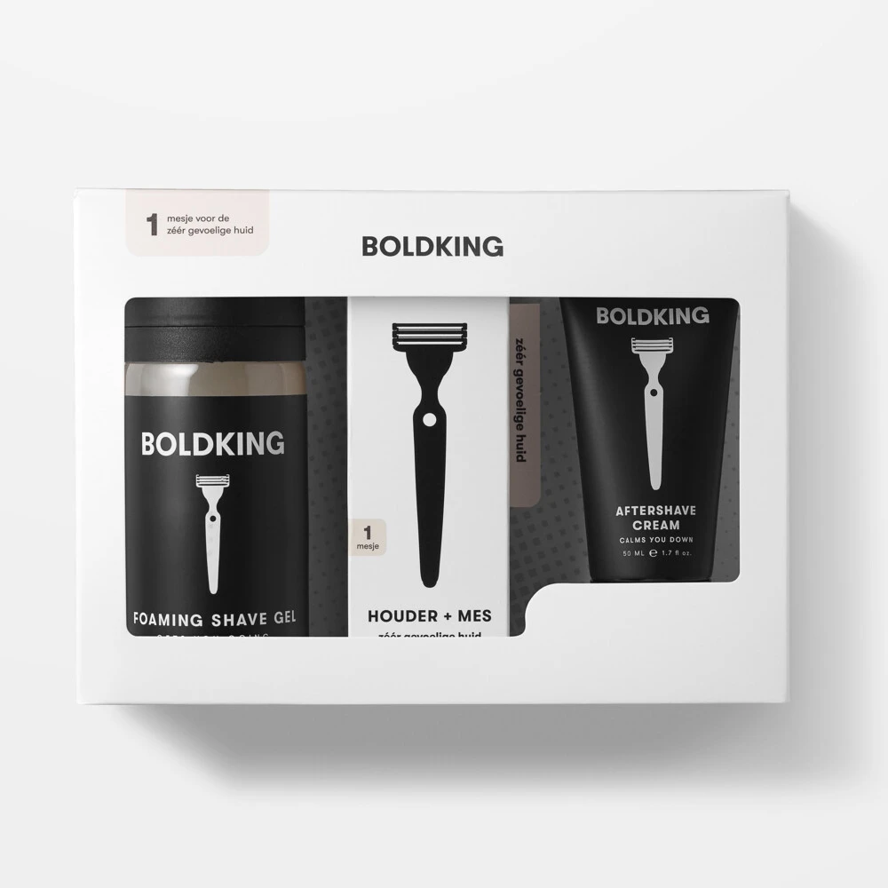 Boldking Boldking 3 In 1 Scheerset Zeer Gevoelige Huid 1 Boldking Boldking 3 In 1 Scheerset Zeer Gevoelige Huid