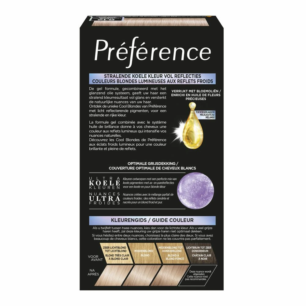 L'Oreal Lu0027Oréal Preference Haarkleuring 8.12 Alaska Licht As Beigeblond - Cool Blondes 2 L'Oreal Lu0027Oréal Preference Haarkleuring 8.12 Alaska Licht As Beigeblond - Cool Blondes - Afbeelding 2