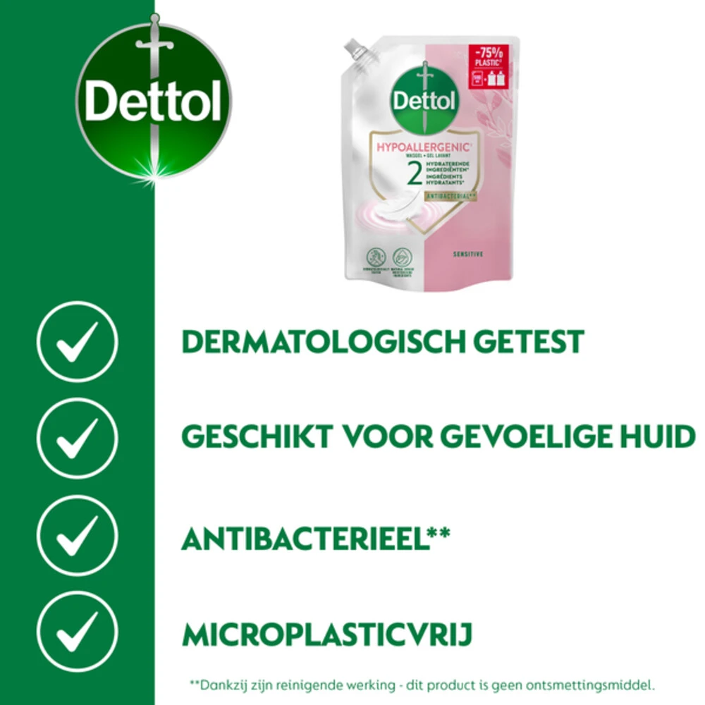 6x Dettol Refill Handzeep Sensitive 3 6x Dettol Refill Handzeep Sensitive - Afbeelding 3