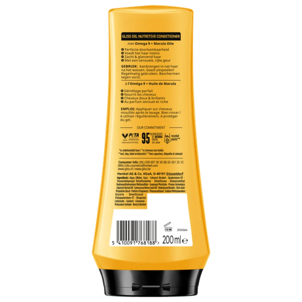 6x Gliss Conditioner Oil Nutritive 2 6x Gliss Conditioner Oil Nutritive - Afbeelding 2