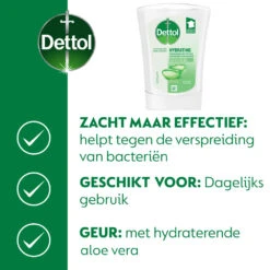 5x Dettol No Touch Wasgel Navulling Hydraterende Aloe Vera -Verzorgingsproducten 1073939 3