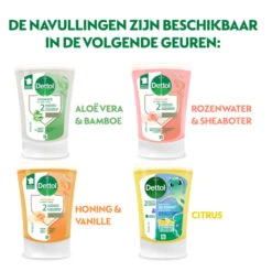 5x Dettol No Touch Wasgel Navulling Voedende Sheabutter -Verzorgingsproducten 1073940 5