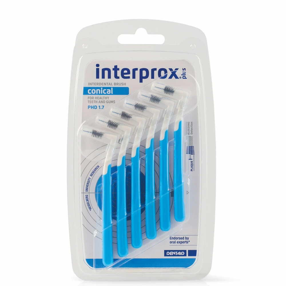 12x Interprox Plus Conisch 3-5 Mm Blauw 1 12x Interprox Plus Conisch 3-5 Mm Blauw
