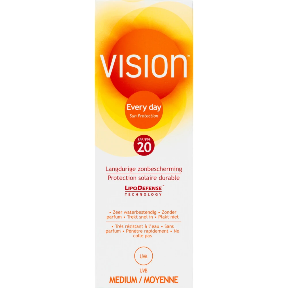 Vision Zonnebrand Every Day Sun SPF 20 1 Vision Zonnebrand Every Day Sun SPF 20
