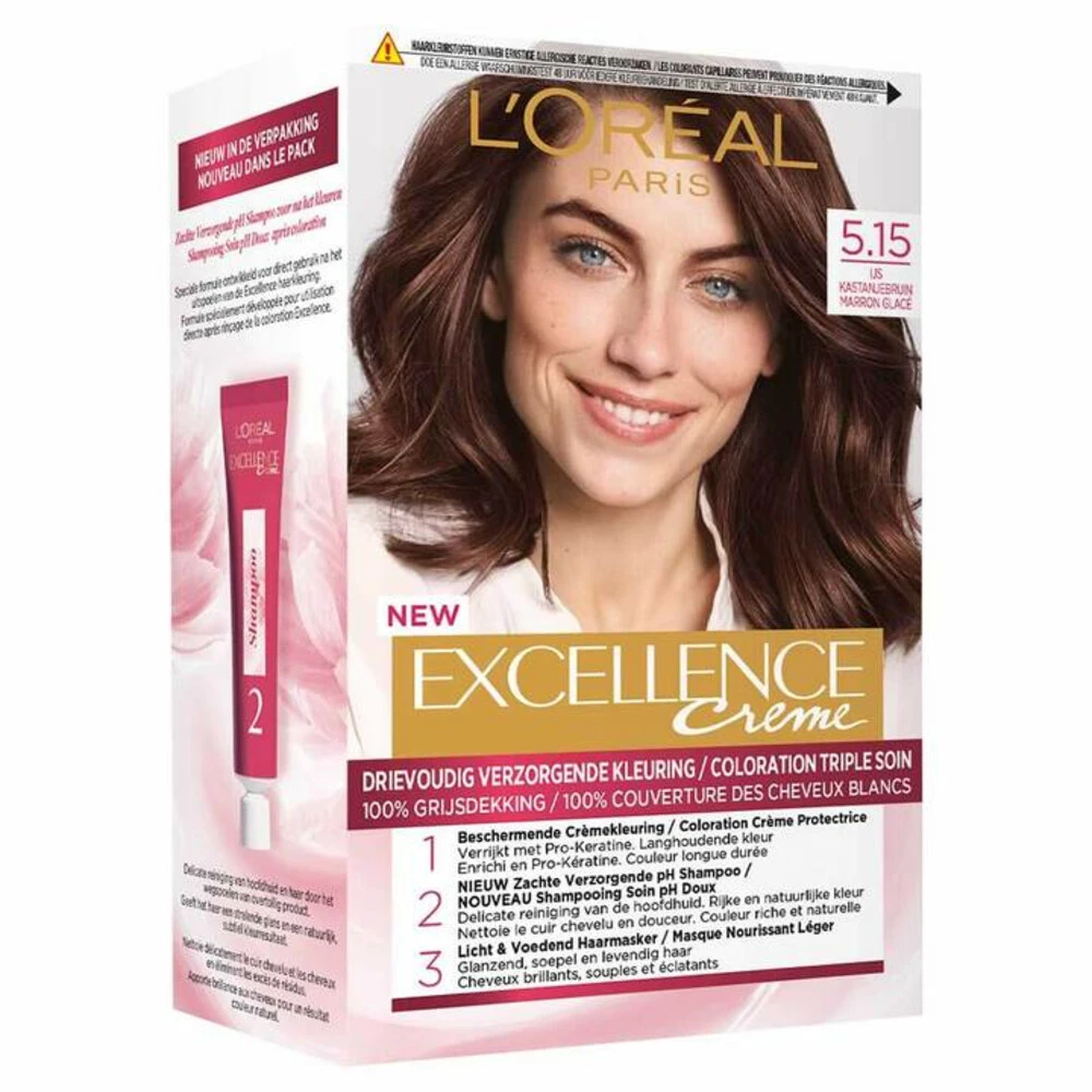 L'Oreal Lu0027Oréal Excellence Creme 5.15 IJs Kastanjebruin 2 L'Oreal Lu0027Oréal Excellence Creme 5.15 IJs Kastanjebruin - Afbeelding 2