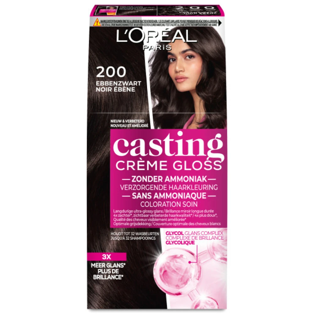 L'Oreal Lu0027Oréal Casting Crème Gloss Haarkleuring 200 Intens Zwart - Midnight Chocolate 1 L'Oreal Lu0027Oréal Casting Crème Gloss Haarkleuring 200 Intens Zwart - Midnight Chocolate