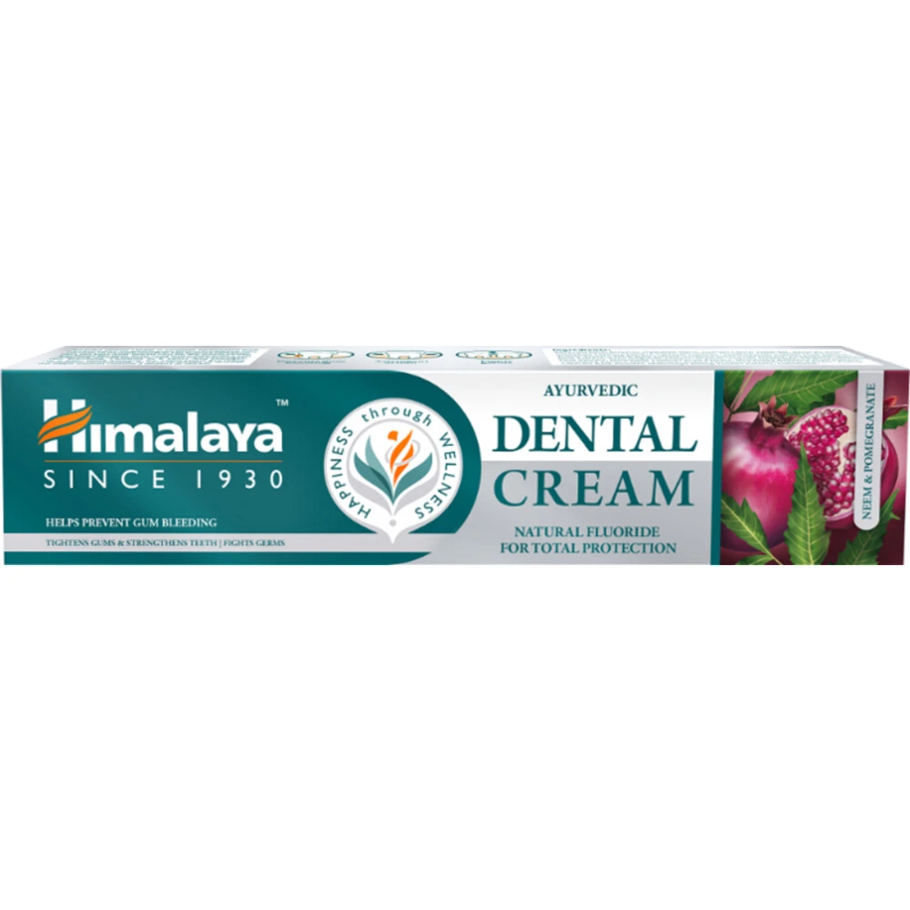 3x Himalaya Herbals Dental Cream Neem & Pomegranate Tandpasta 2 3x Himalaya Herbals Dental Cream Neem & Pomegranate Tandpasta - Afbeelding 2