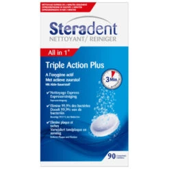 4x Steradent Triple Action Plus Kunstgebit Reiniger 6 4x Steradent Triple Action Plus Kunstgebit Reiniger -Verzorgingsproducten 771915 3