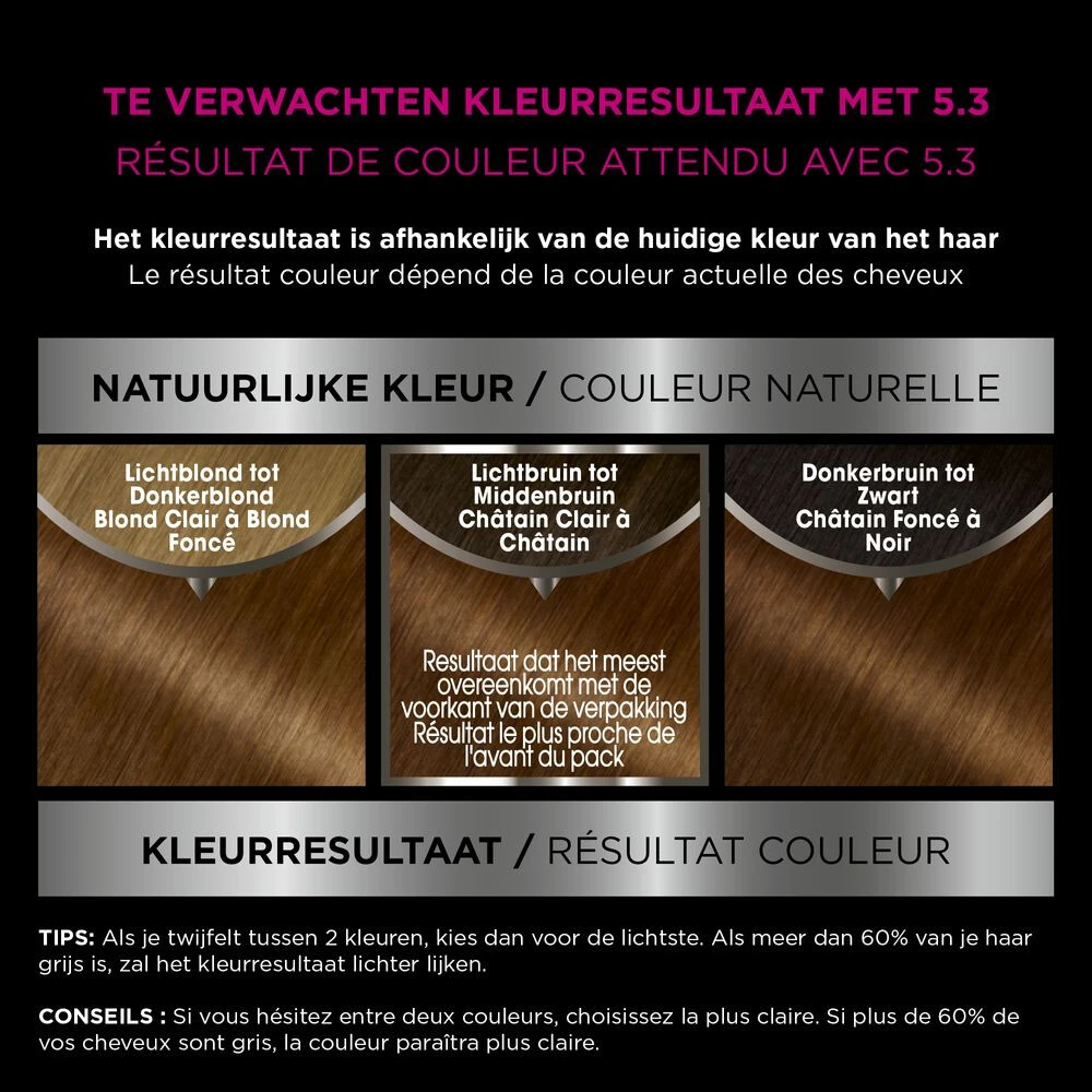 Garnier Olia Haarverf 5.3 - Goudbruin 4 Garnier Olia Haarverf 5.3 - Goudbruin - Afbeelding 4