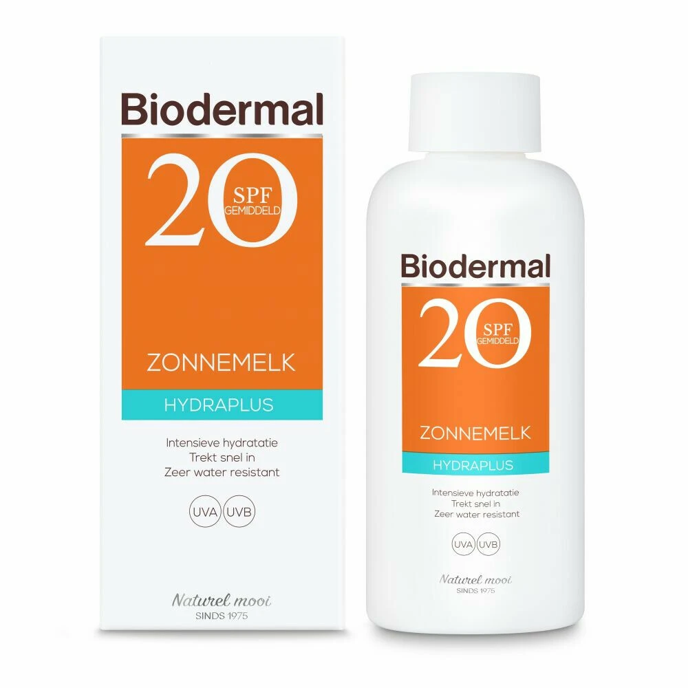 Biodermal Hydraplus Zonnemelk SPF 20 2 Biodermal Hydraplus Zonnemelk SPF 20 - Afbeelding 2
