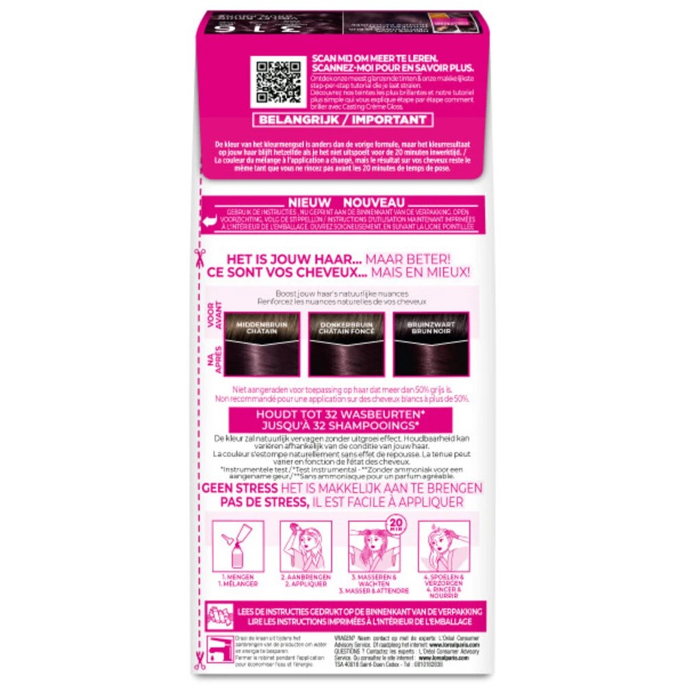 L'Oreal Lu0027Oréal Casting Crème Gloss Haarkleuring 316 Blackberry - Violet Bruin 2 L'Oreal Lu0027Oréal Casting Crème Gloss Haarkleuring 316 Blackberry - Violet Bruin - Afbeelding 2