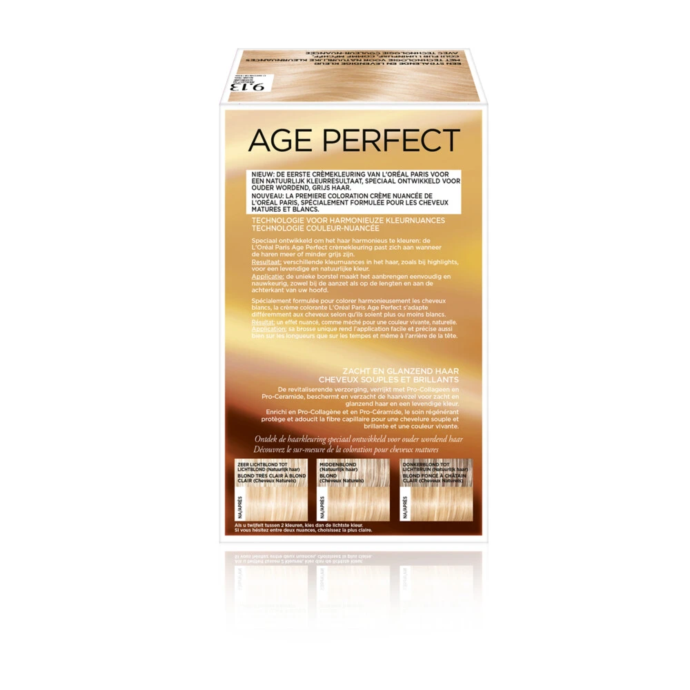 L'Oreal Lu0027Oréal Excellence Age Perfect Haarverf 9.13 Zeer Licht As Goudblond 3 L'Oreal Lu0027Oréal Excellence Age Perfect Haarverf 9.13 Zeer Licht As Goudblond - Afbeelding 3