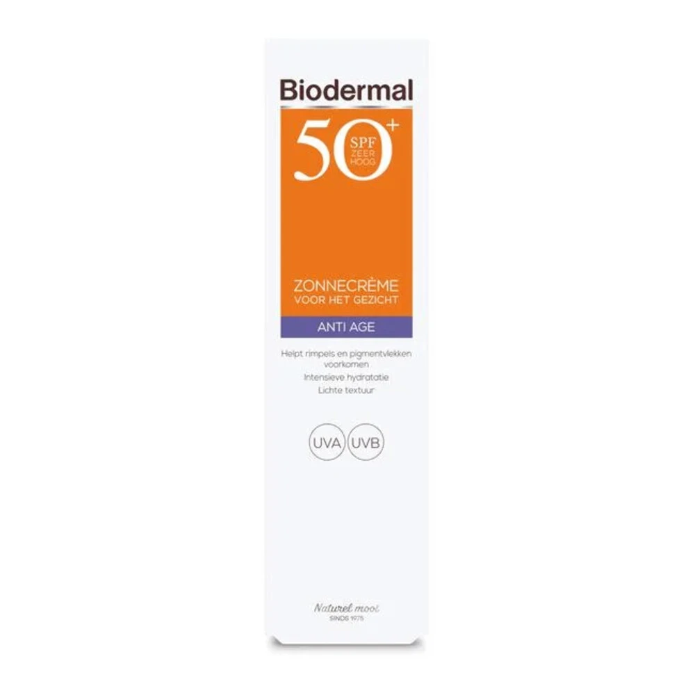 2x Biodermal Zonnecreme Gezicht Anti Age SPF 50+ 1 2x Biodermal Zonnecreme Gezicht Anti Age SPF 50+