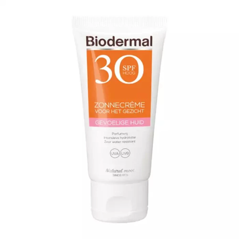 2x Biodermal Zonnecreme Gezicht Gevoelige Huid SPF 30 1 2x Biodermal Zonnecreme Gezicht Gevoelige Huid SPF 30