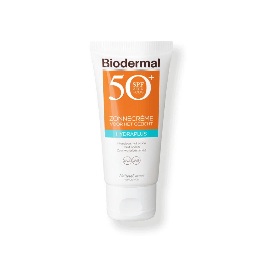 Biodermal Zonnecrème Gezicht Hydraplus SPF 50+ 1 Biodermal Zonnecrème Gezicht Hydraplus SPF 50+
