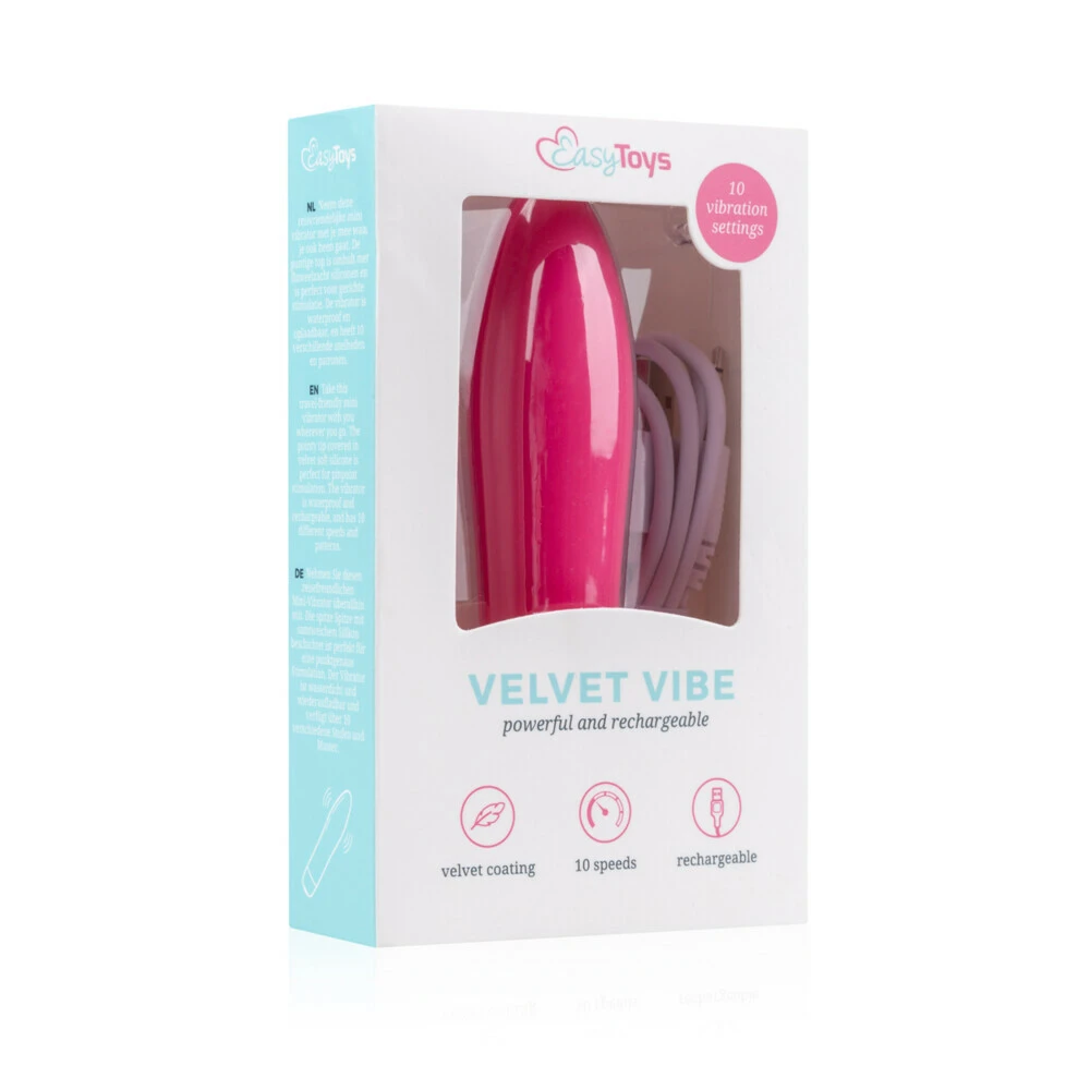 Easytoys Velvet Vibe Luxe Mini Vibrator Roze 4 Easytoys Velvet Vibe Luxe Mini Vibrator Roze - Afbeelding 4